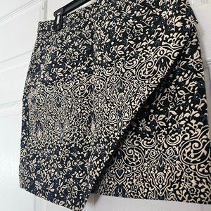 Blue & White Floral Embroidered Skirt (6) - H&M